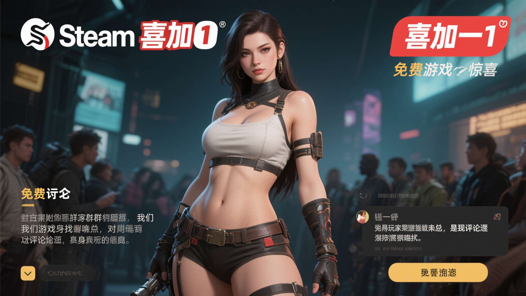 游侠晚报:Steam喜加一!《黑旗RE》女角色被嘲太胖 Steam"喜加一"带来的是免费游戏的惊喜,而这场围绕女角色体型的争论,或许更值